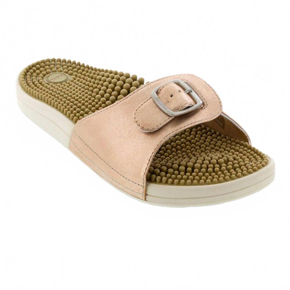 NEW KENKOH women's chai v massage sandals in champagne